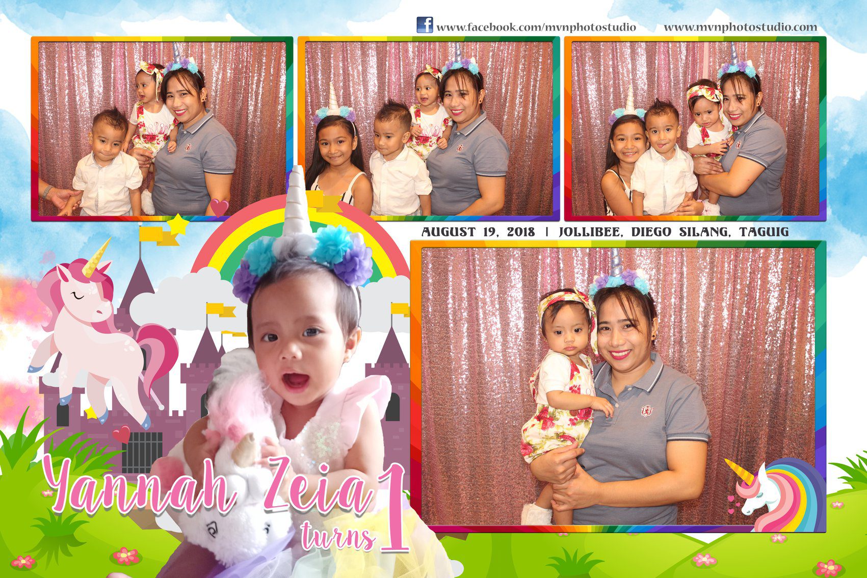 Yannah Zeia turns 1 | MVN Photostudio Photobooth